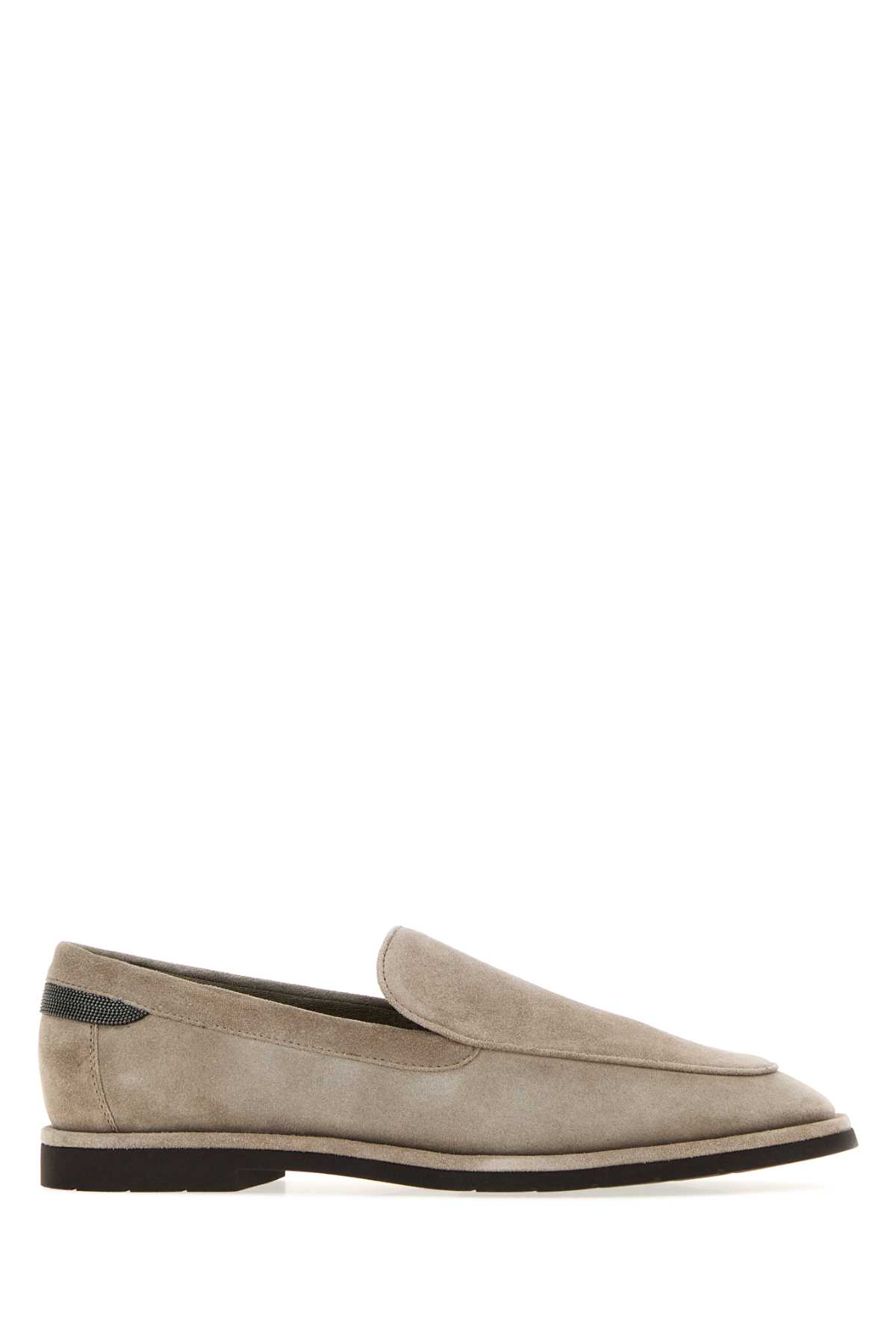 BRUNELLO CUCINELLI 샌드 스웨이드 로퍼