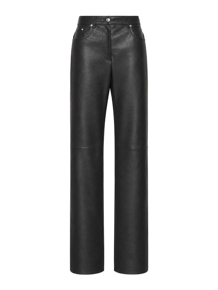 SPORTMAX 5포켓 가죽 바지