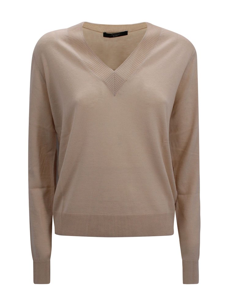 MaxMara Weekend 브이넥 니트 점퍼