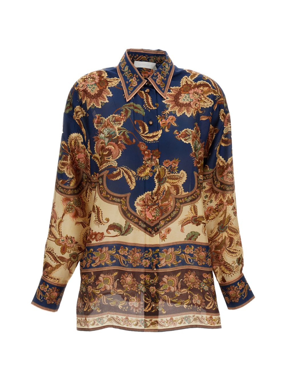 ZIMMERMANN 아스터 실크 셔츠