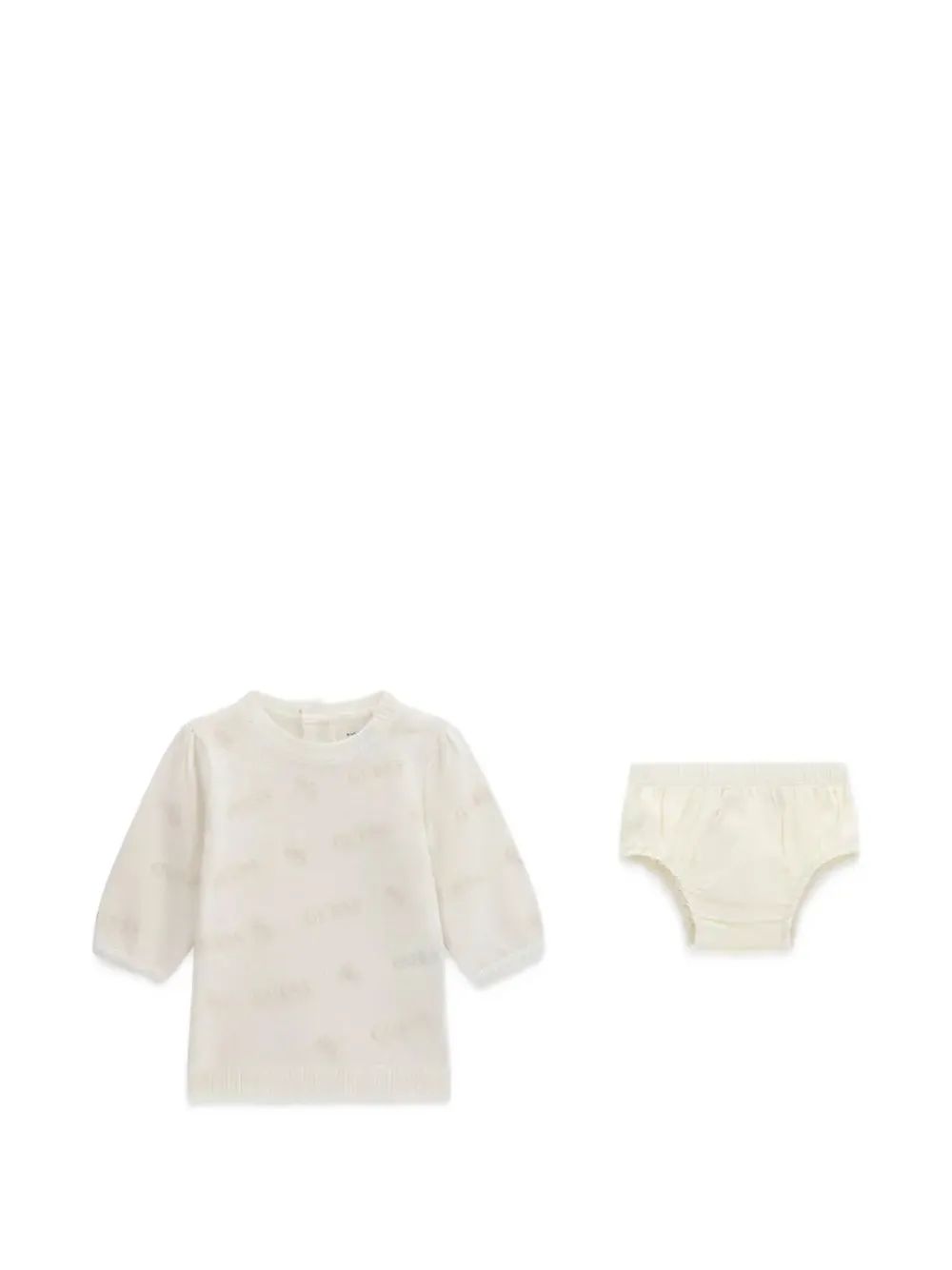 guess kids 로고 인타르시아 니트 원피스 세트