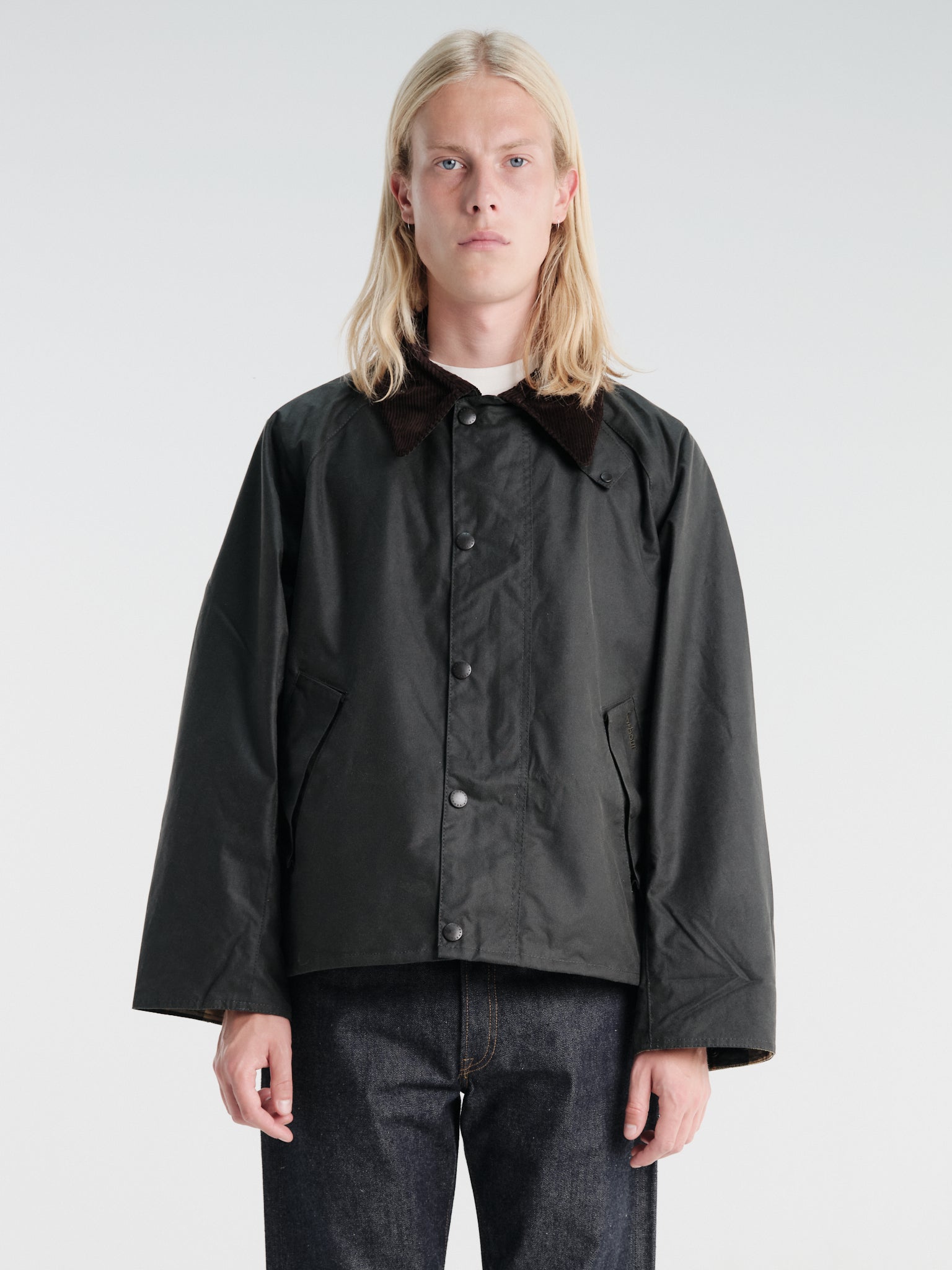 BARBOUR 모디파이드 트랜스포트 왁스 자켓 세이지