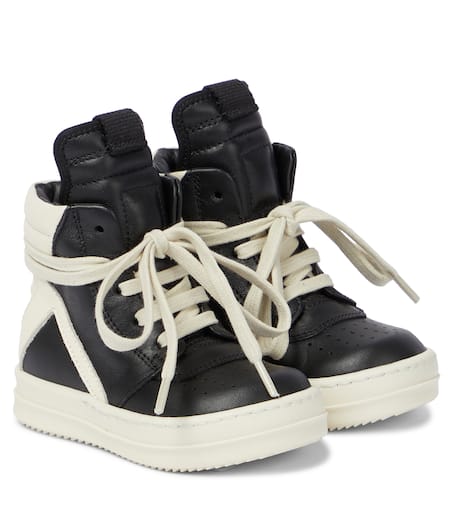 Rick Owens Kids 유아 지오 하이탑 스니커즈