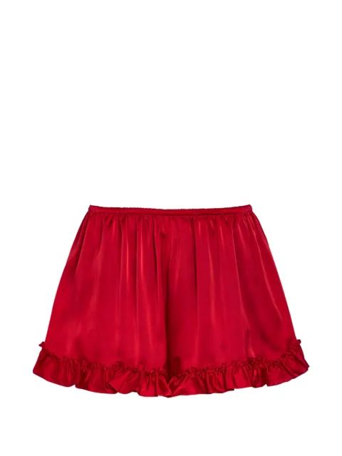 Simone Rocha 러플 트림 주름 반바지