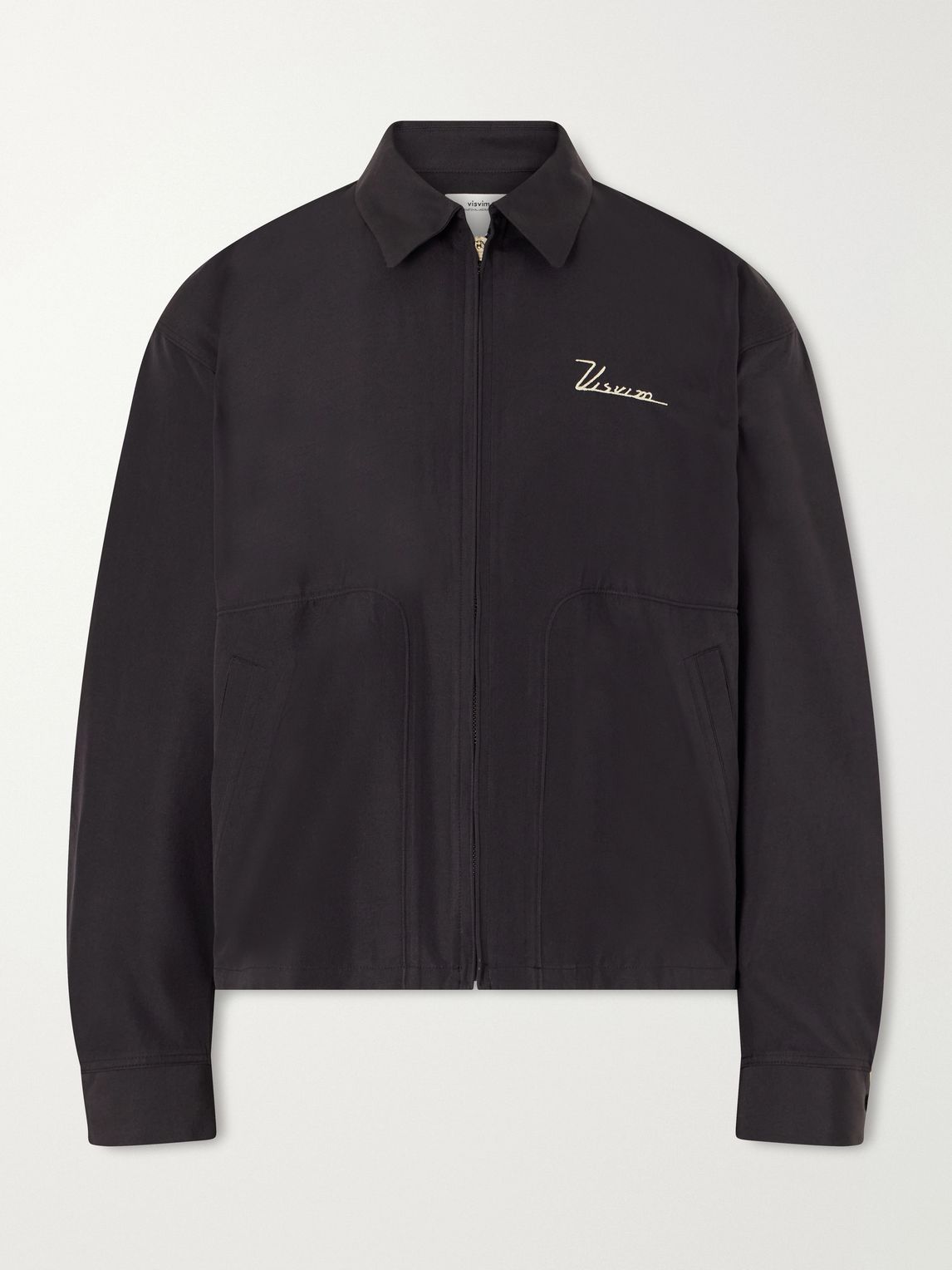 Visvim 스윙 프린트 실크 울 블렌드 자켓