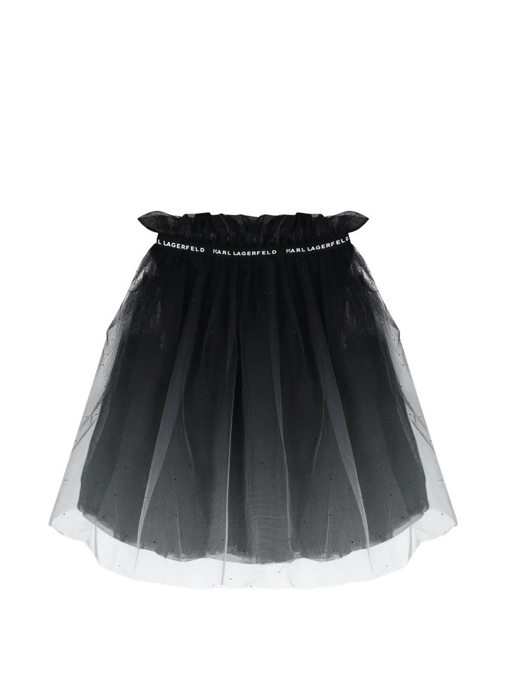 Karl Lagerfeld Kids 글리터 튤 스커트