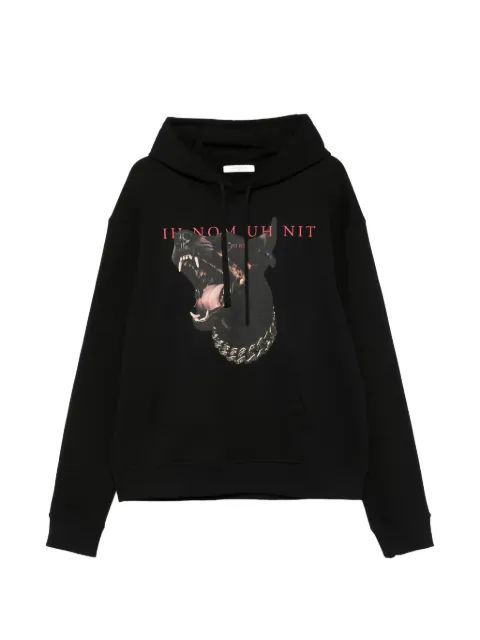 IH NOM UH NIT 그래픽 프린트 드로스트링 후드티