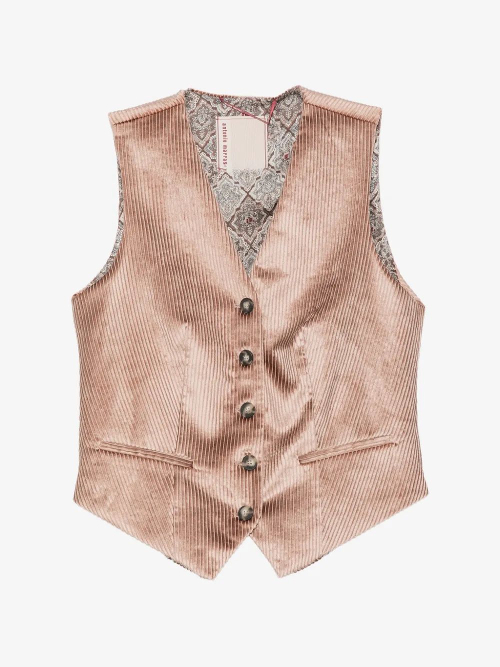 ANTONIO MARRAS 코듀로이 효과 테일러드 조끼