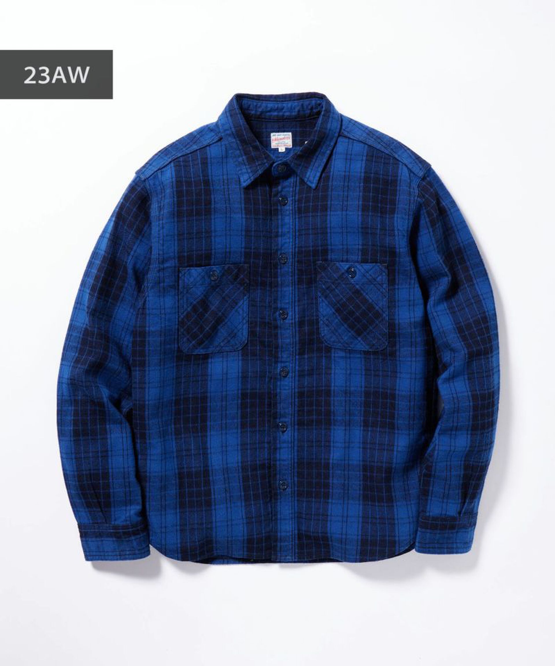 MOMOTARO JEANS MXLS1001 오리지널 체크 셔츠