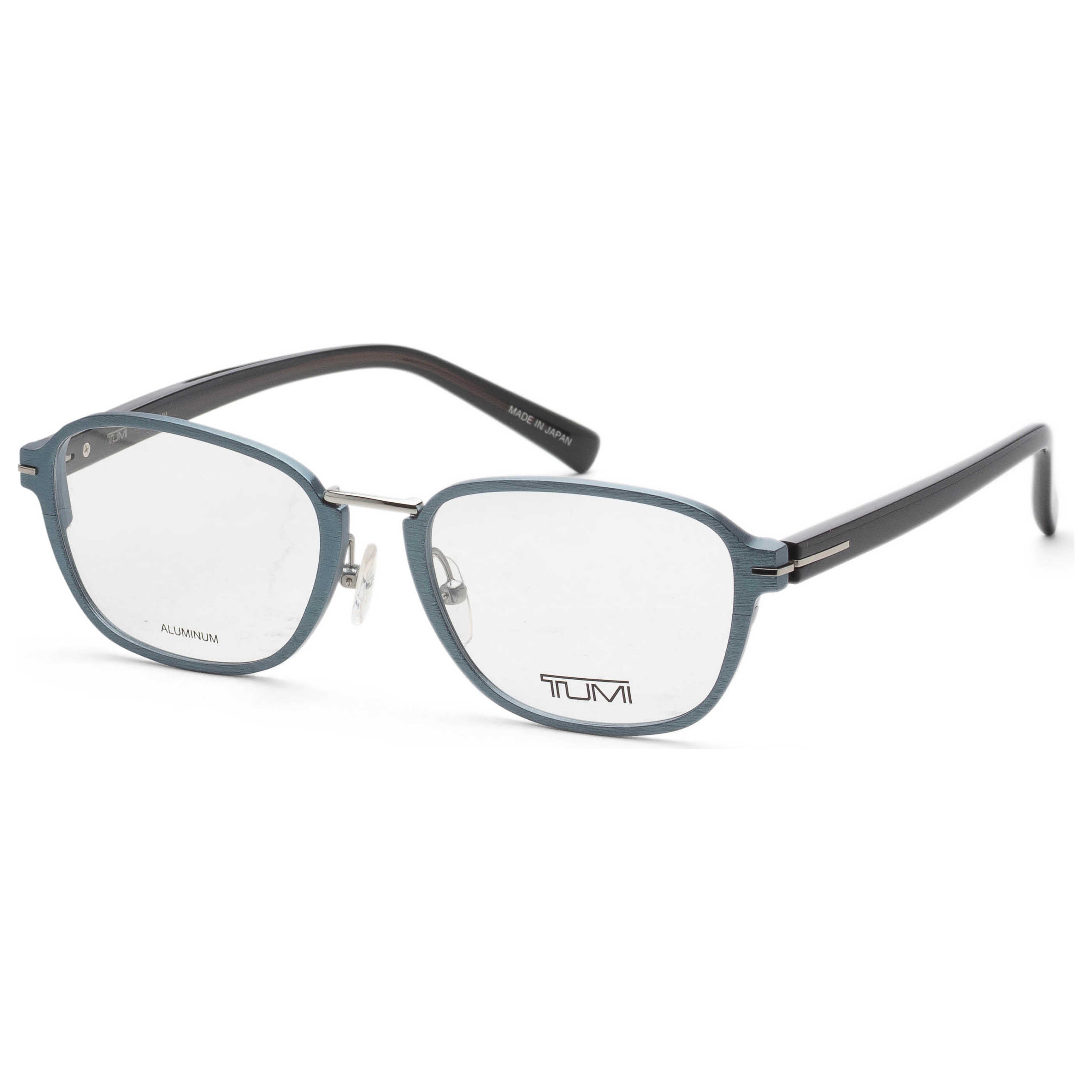 TUMI 남성 52mm 블루 하바나 그라데이션 안경