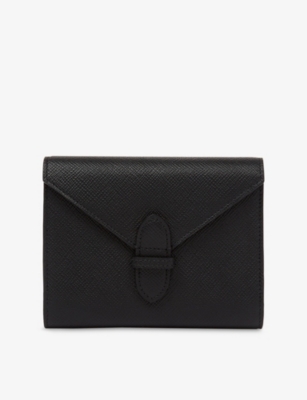 Smythson 파나마 더블 가죽 카드 케이스