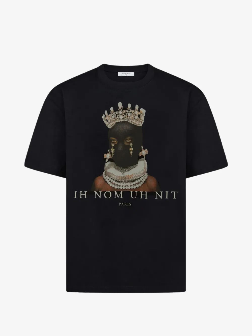 IH NOM UH NIT 마스크 퀸 그래픽 프린트 티셔츠