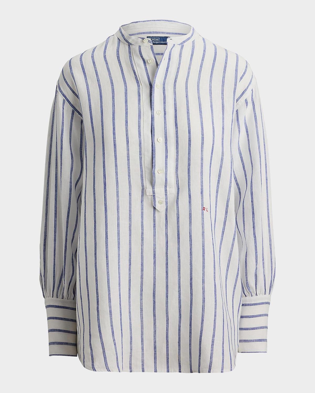 POLO RALPH LAUREN 스트라이프 리넨 셔츠