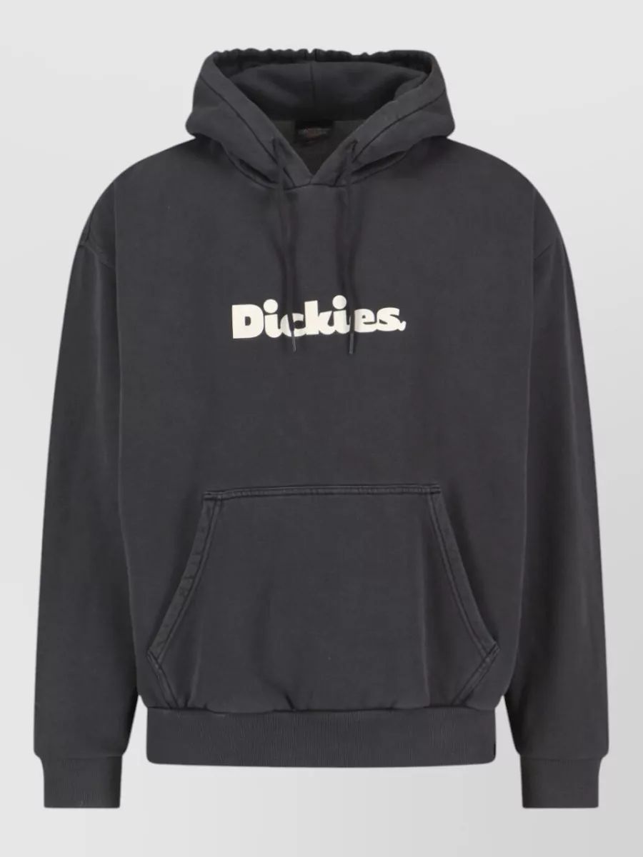 DICKIES 후드 스웨트셔츠 리브드 커프스 캥거루 포켓