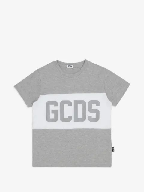 Gcds Kids 로고 프린트 패널 티셔츠