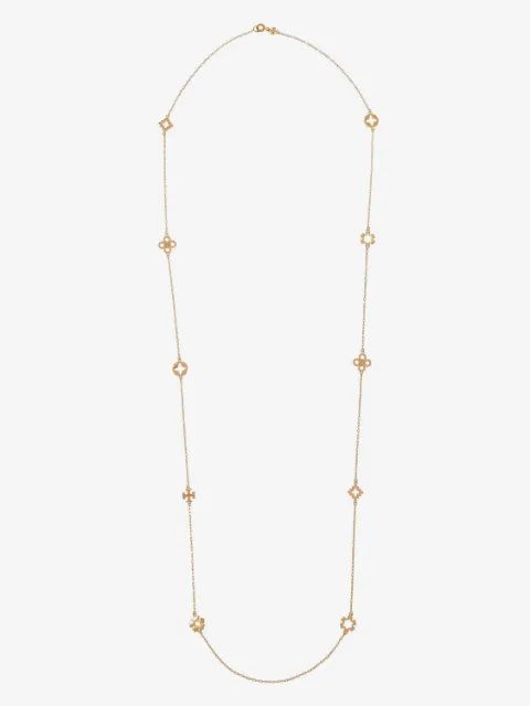TORY BURCH 키라 클로버 롱 네크리스