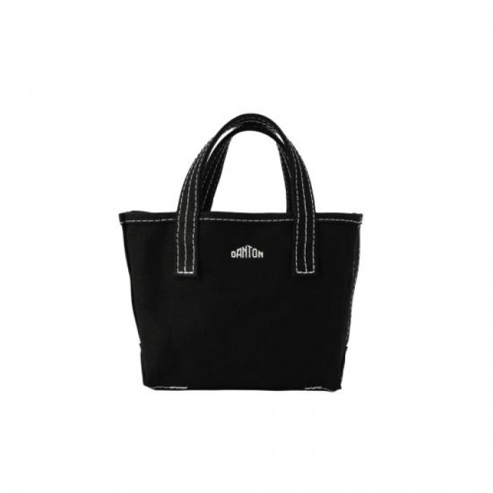 Danton 단톤 코튼 캔버스 토트 백 보쥬 프띠 토트백 VOSGES PETIT BLACK/OFF WHITE