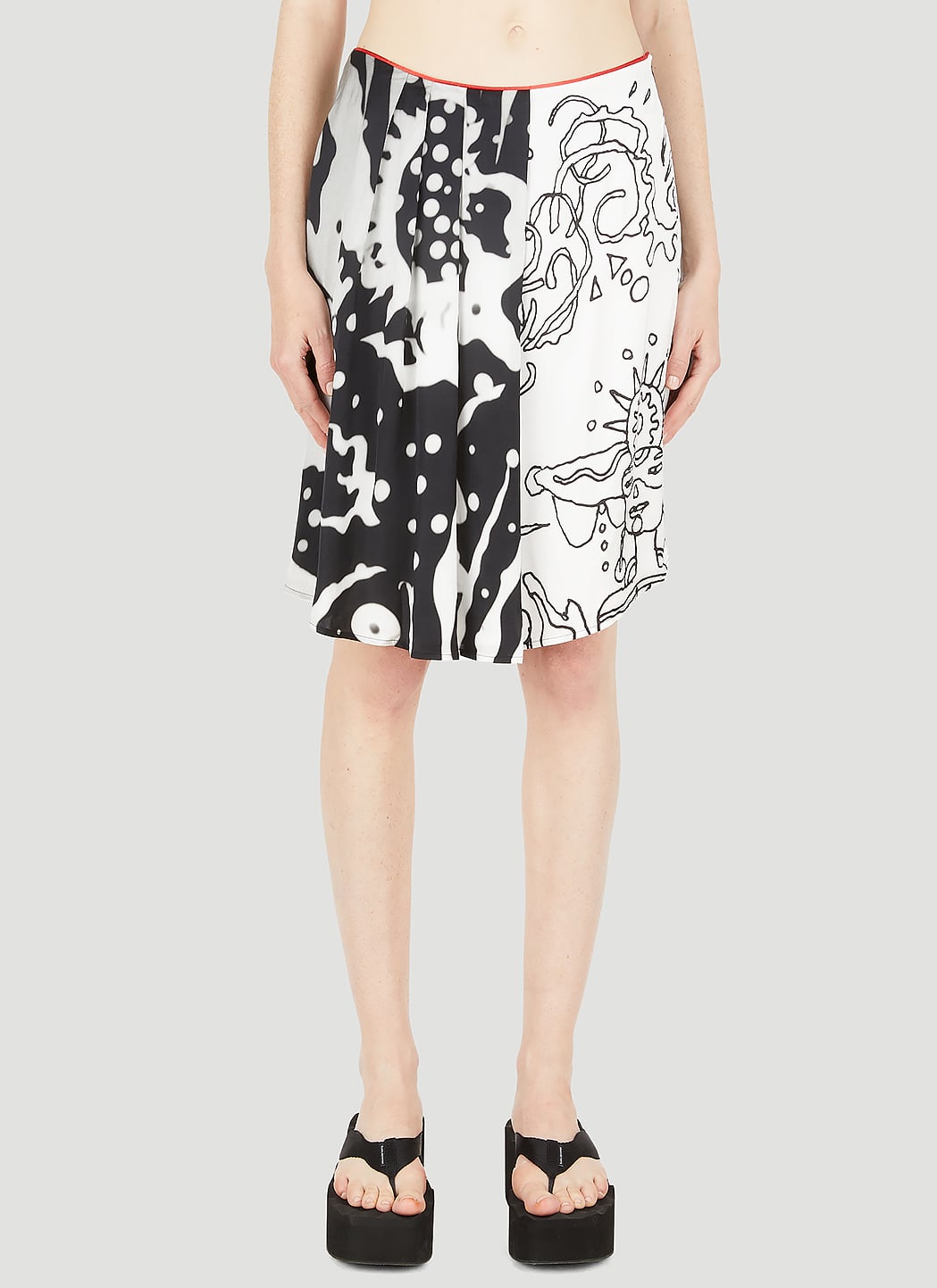 HONEY FUCKING DIJON Fluid Asymmetric Skirt
