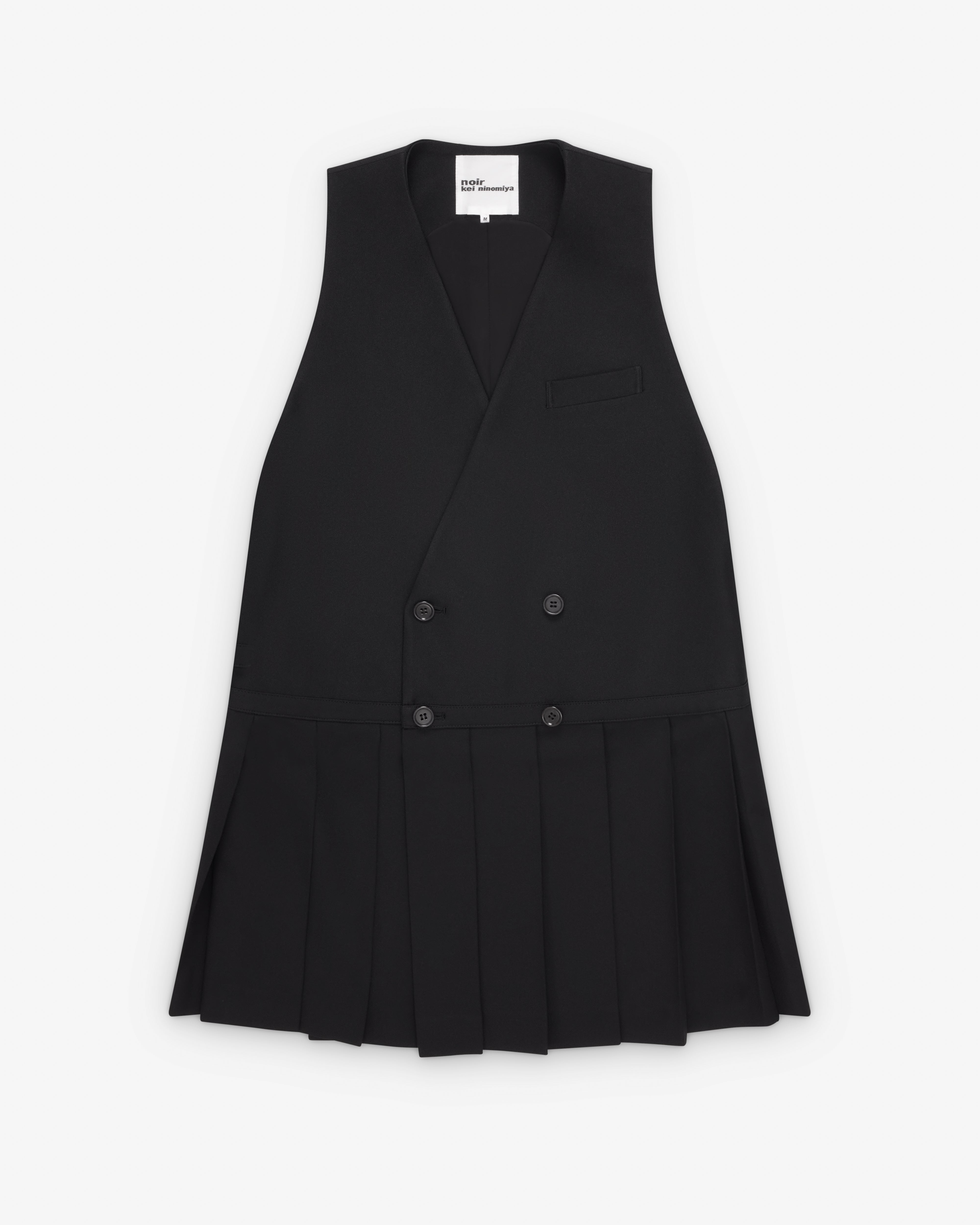 Noir Kei Ninomiya 여성 더블 브레스티드 조끼