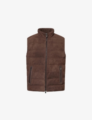Corneliani 리버시블 패딩 스웨이드 조끼