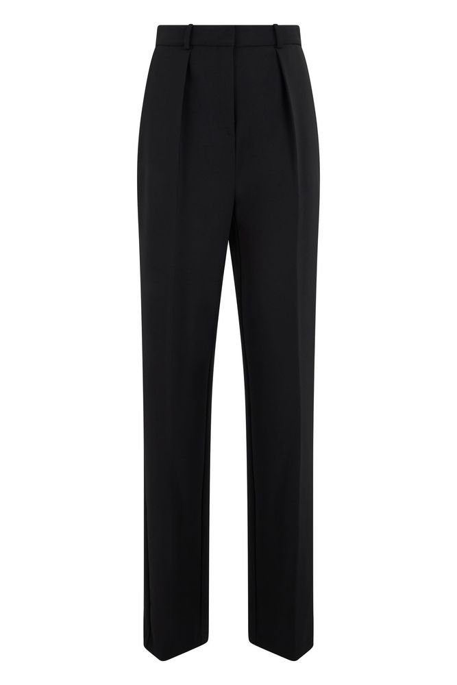 ELISABETTA FRANCHI 하이웨이스트 플리츠 팬츠