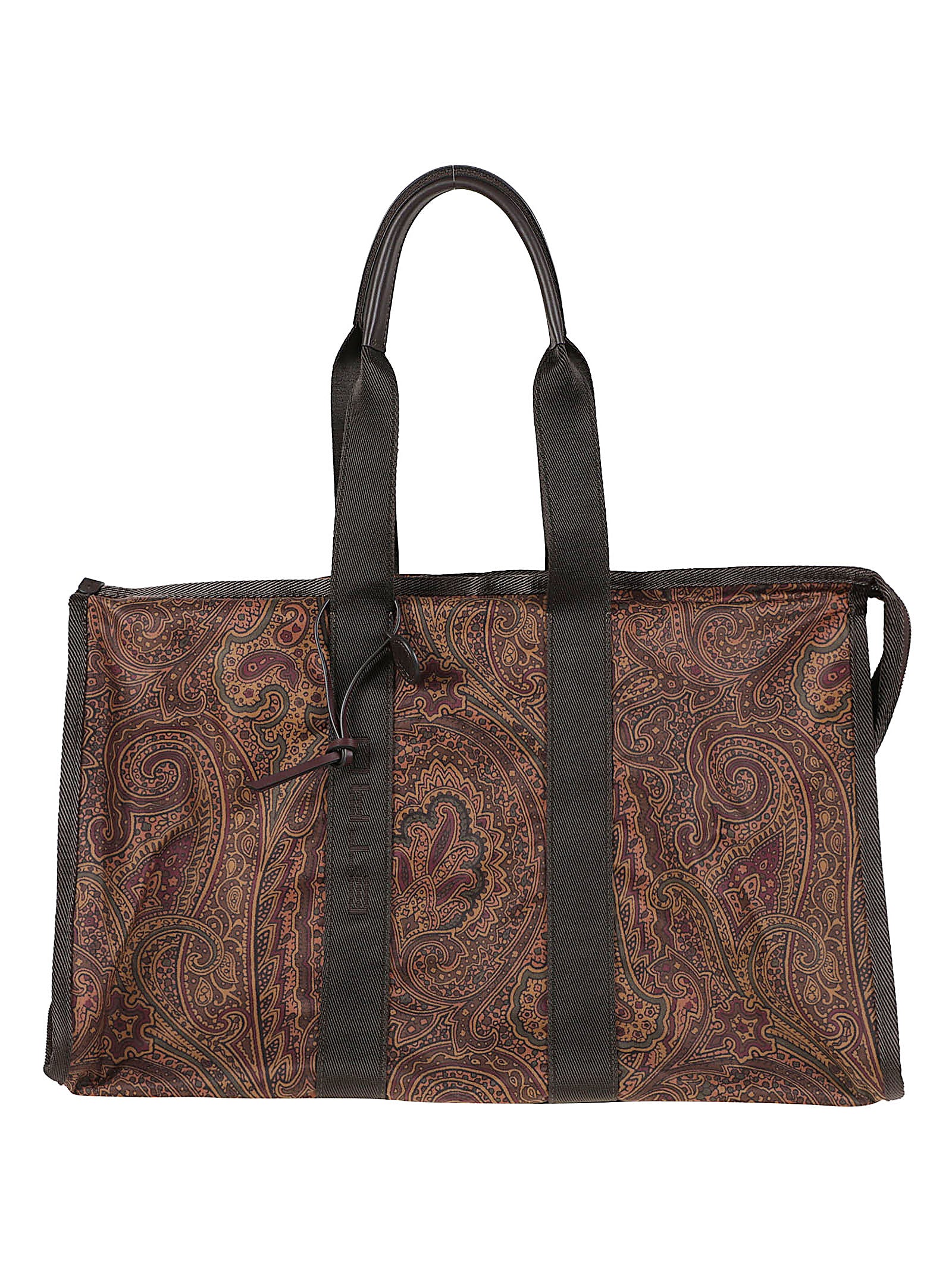 ETRO 대형 프린트 아르니카 페이즐리 나일론 여행가방
