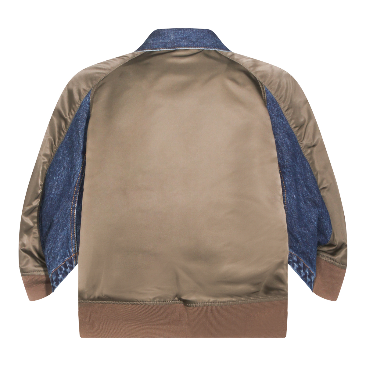 SACAI 블루 데님 브라운 자켓