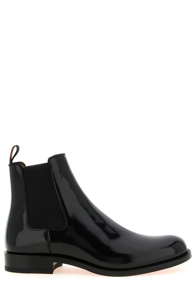 CHRISTIAN LOUBOUTIN 슈케어 첼시 앵클부츠