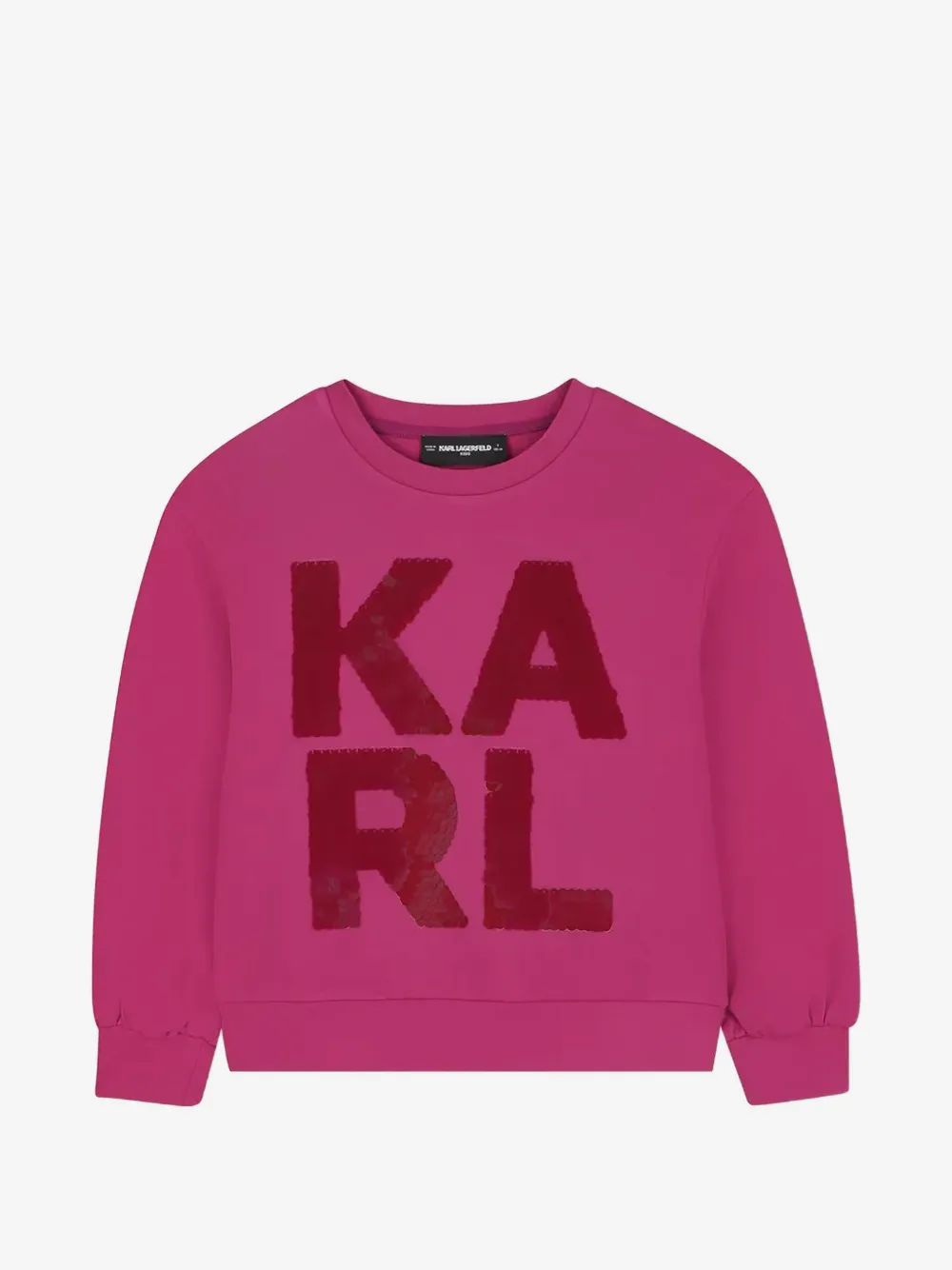 Karl Lagerfeld Kids 스팽글 로고 맨투맨