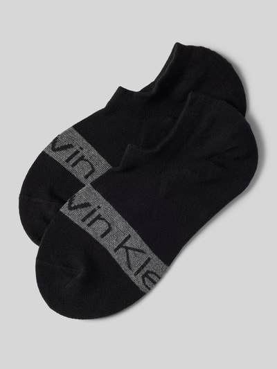 CK CALVIN KLEIN  라벨 프린트 양말 2팩
