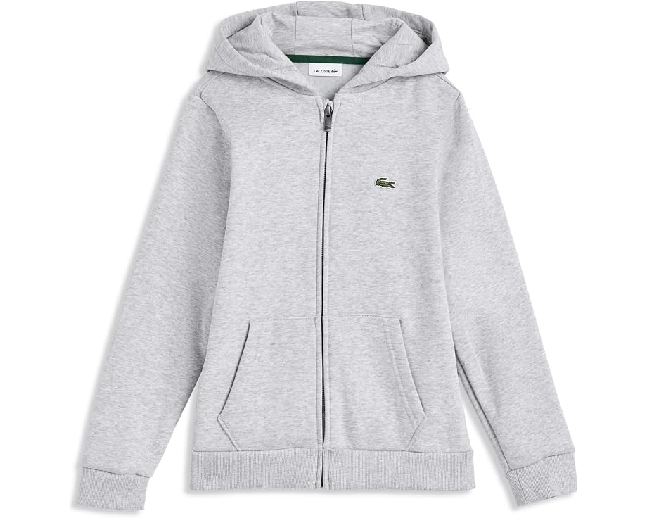 Lacoste Kids 코어 플리스 집업 후드티