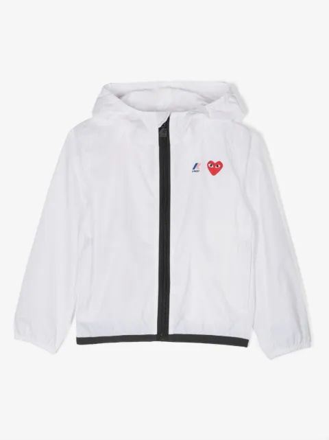 Comme Des Garçons Play Kids 꼼 데 가르송 플레이 키즈 까웨 클로드 후드 레인 재킷