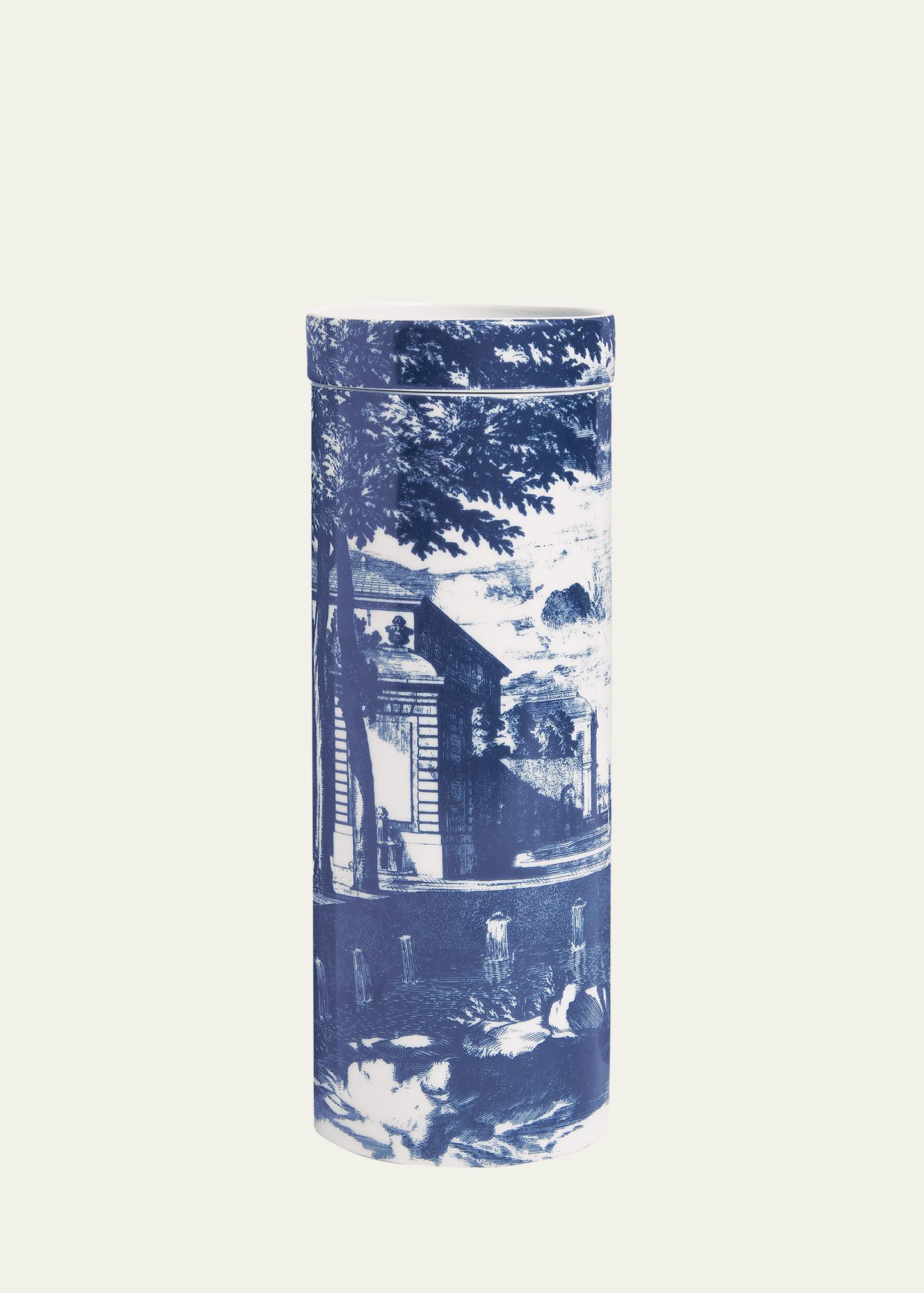 Fornasetti 향초 타워 블루 & 화이트