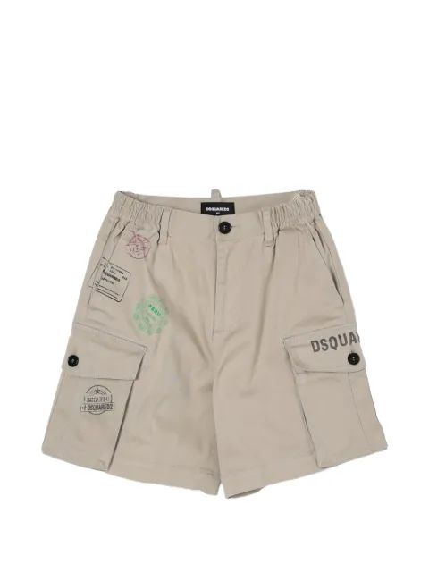 Dsquared 2 kids 로고 프린트 카고 반바지