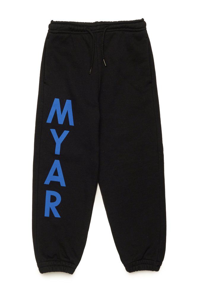 MYAR KIDS  로고 프린트 드로스트링 스웨트팬츠