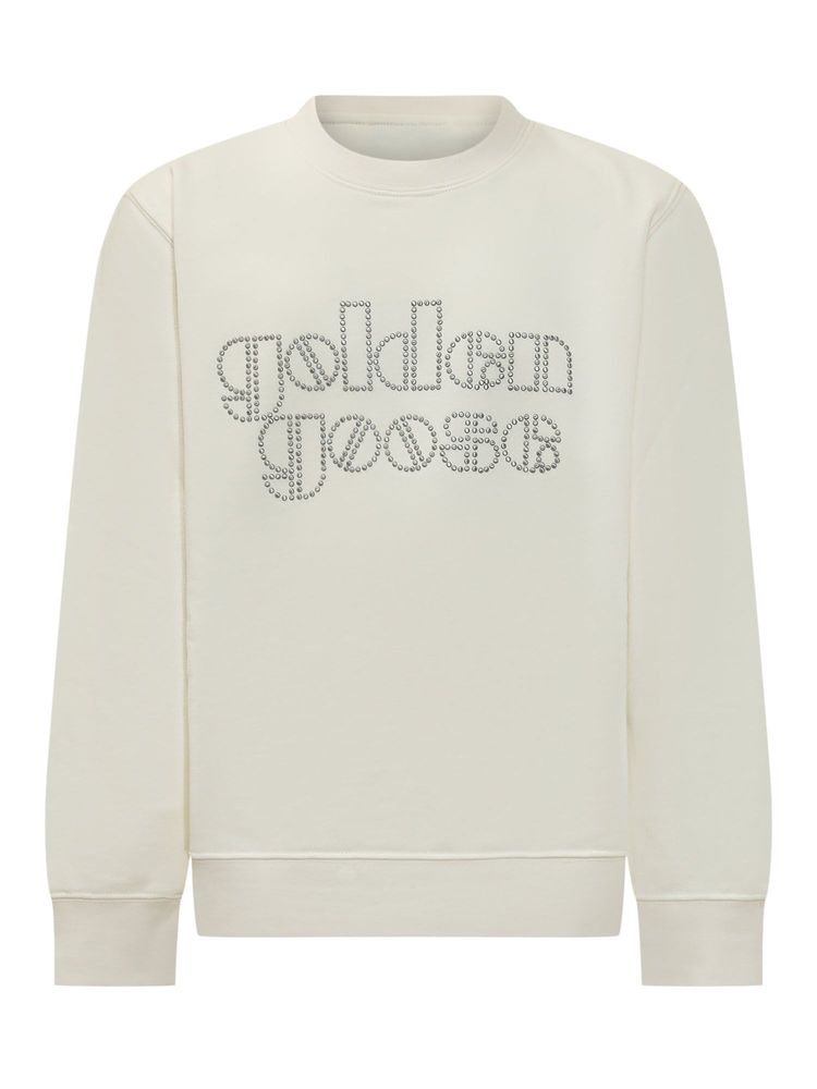 Golden Goose Kids 로고 장식 맨투맨