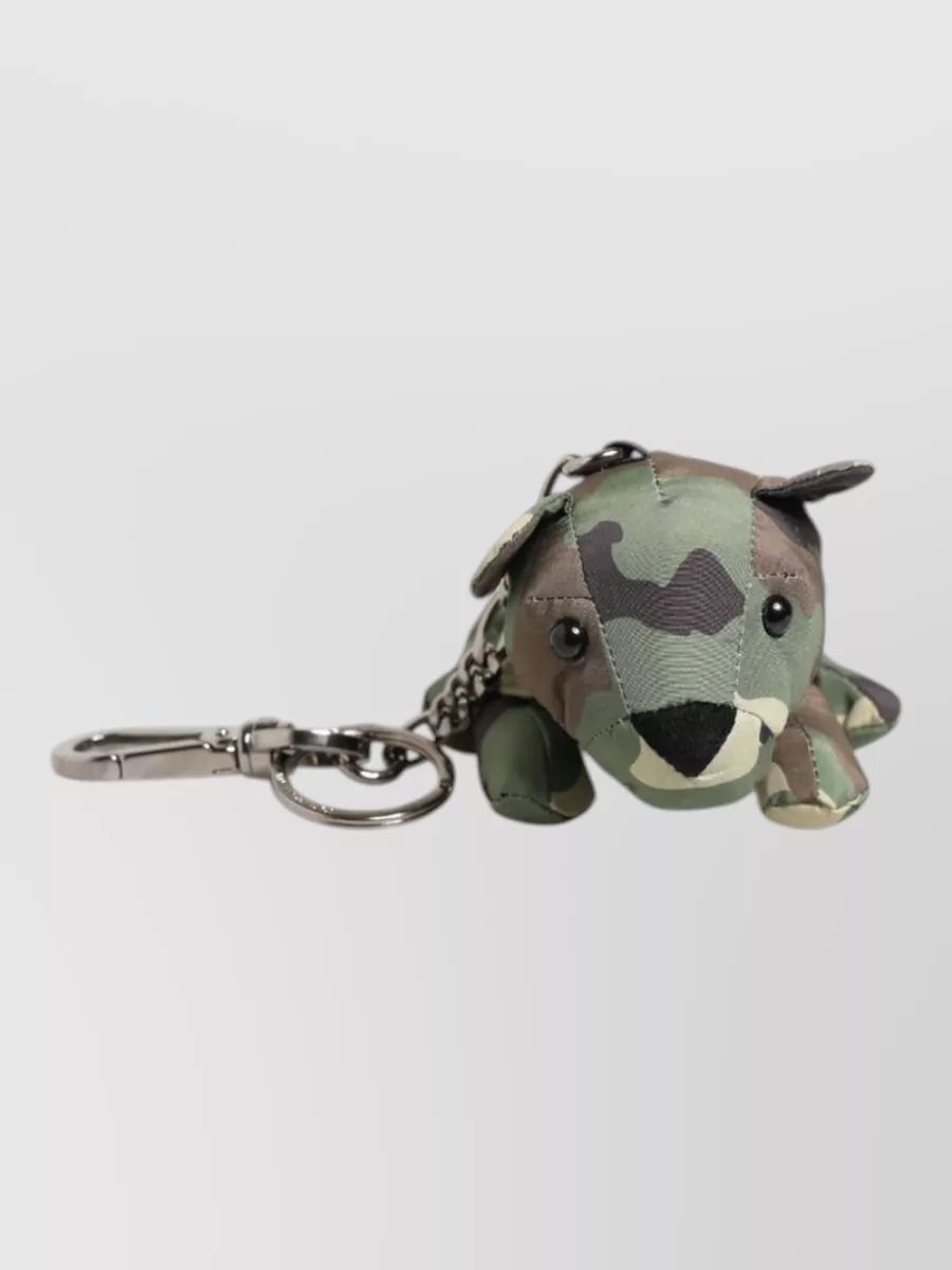 DOLCE & GABBANA 애니멀 실루엣 카모플라주 곰 키링