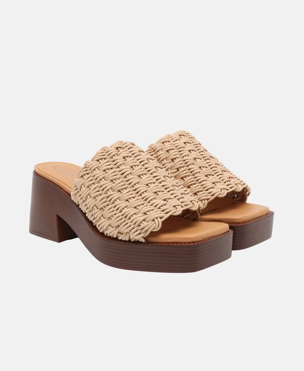 TOD'S 샌드 곰마T75 58K 인트라담 플랫폼 뮬