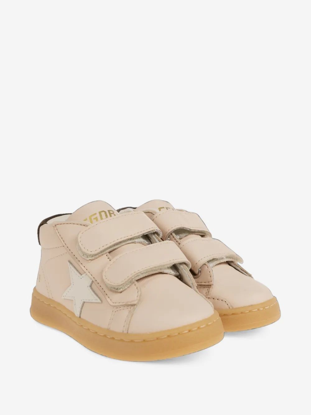 Golden Goose Kids 발스타 가죽 스니커즈
