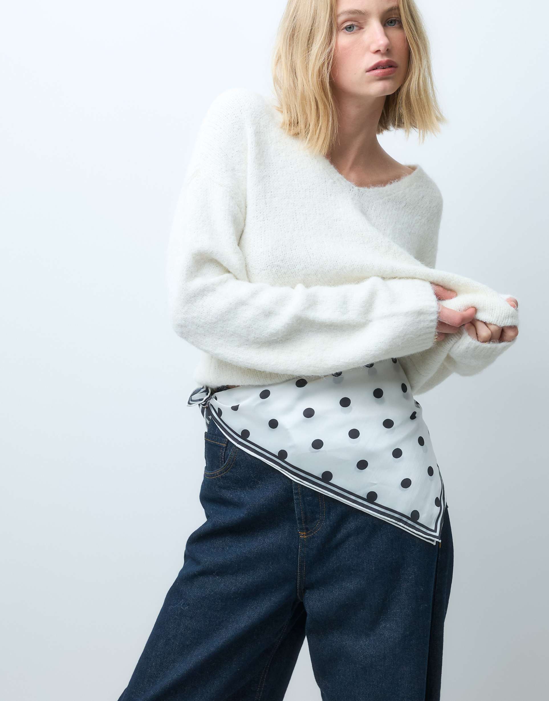 Fred Perry 에이미 와인하우스 폴카 도트 스카프