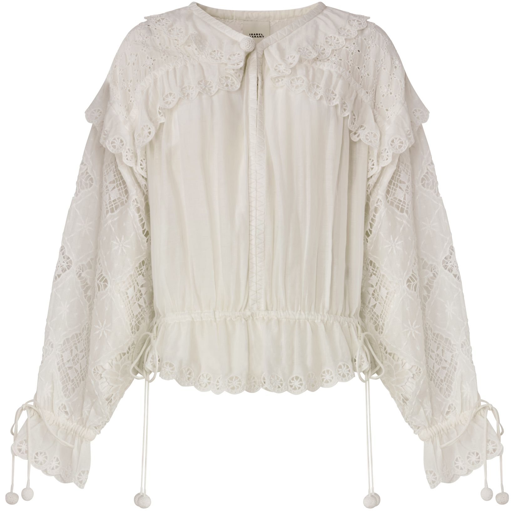 ISABEL MARANT 노와나 롱 슬리브 블라우스