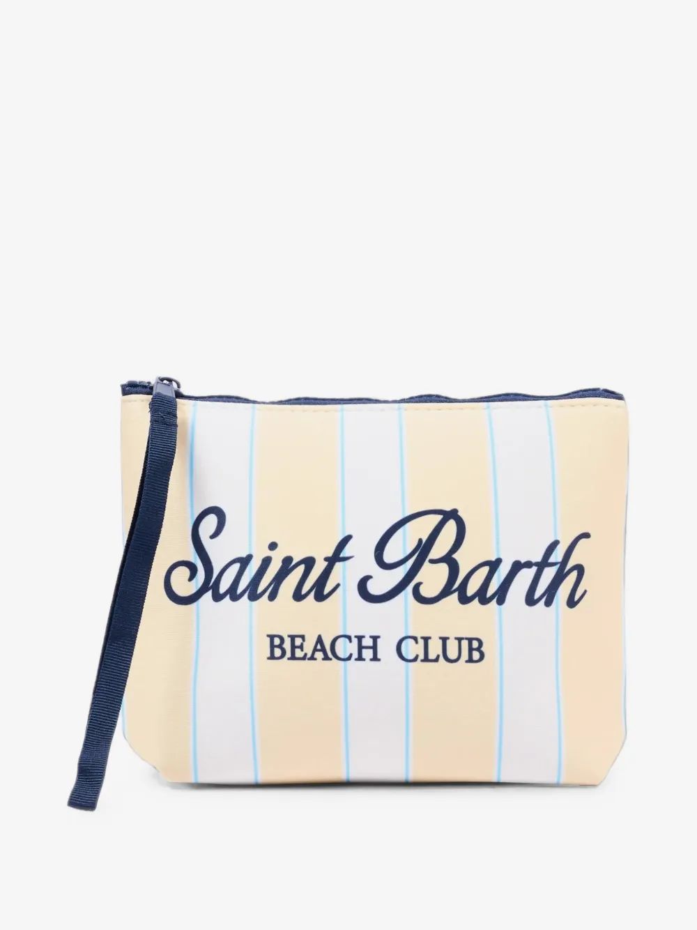 Mc2 Saint Barth kids 알린 스트라이프 로고 프린트 클러치백