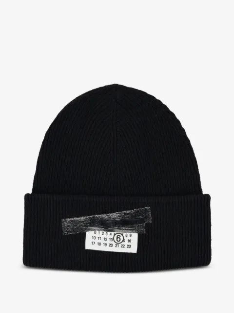 MM6 Maison Margiela 리브드 테이프 코튼 비니