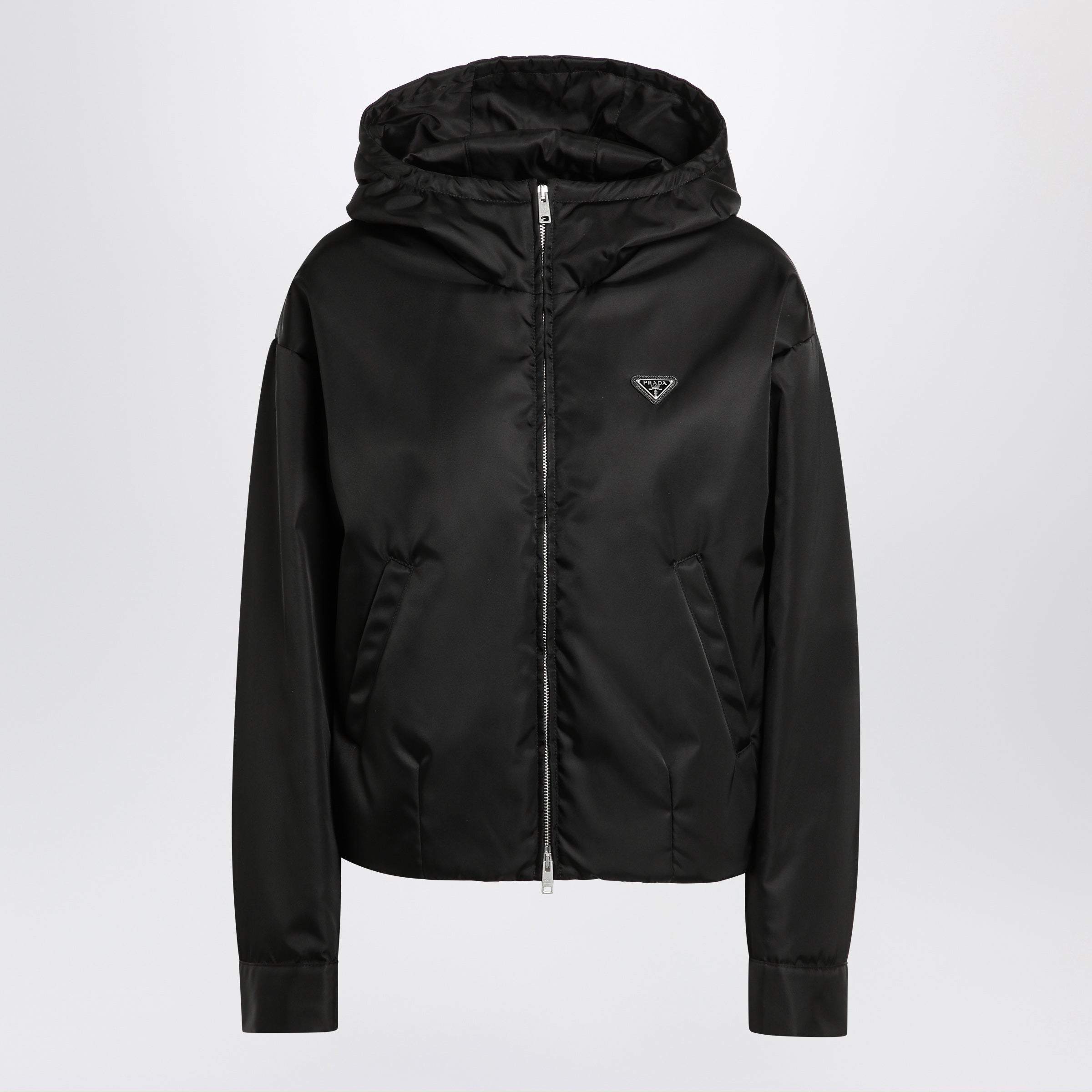 PRADA 리나일론 지퍼 자켓