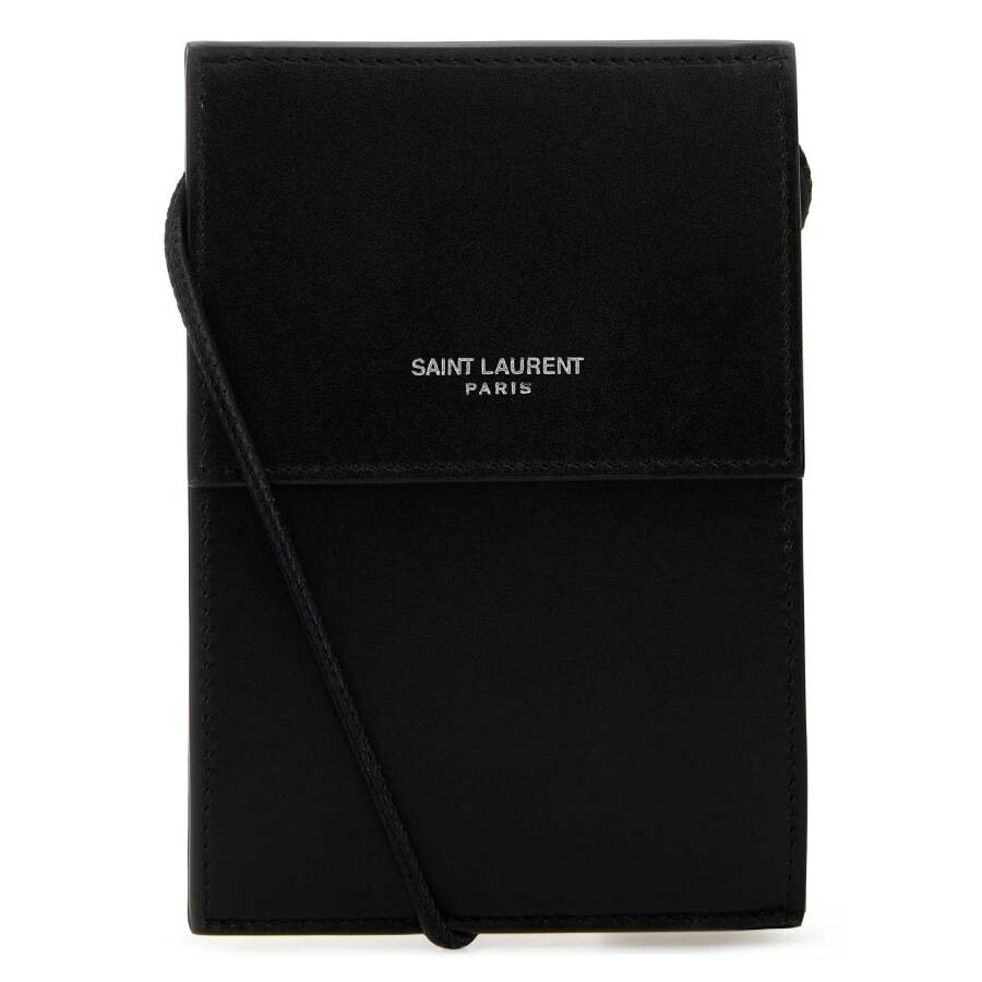 SAINT LAURENT 로고 프린트 미니 크로스바디 백