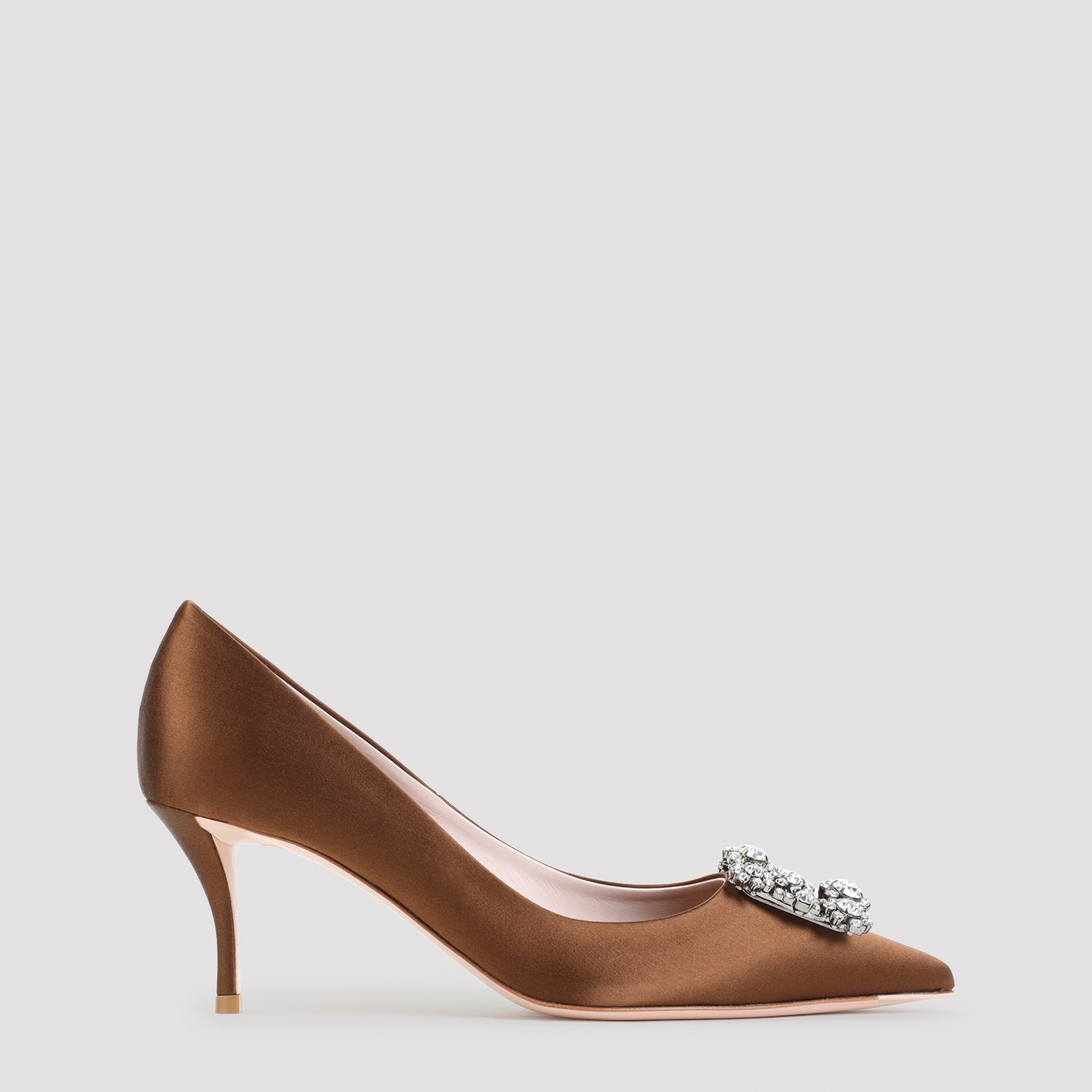 ROGER VIVIER 플라워 스트라스 65mm 펌프스