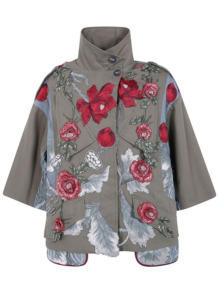 ANTONIO MARRAS 엠볼 317 자수 숏 코트