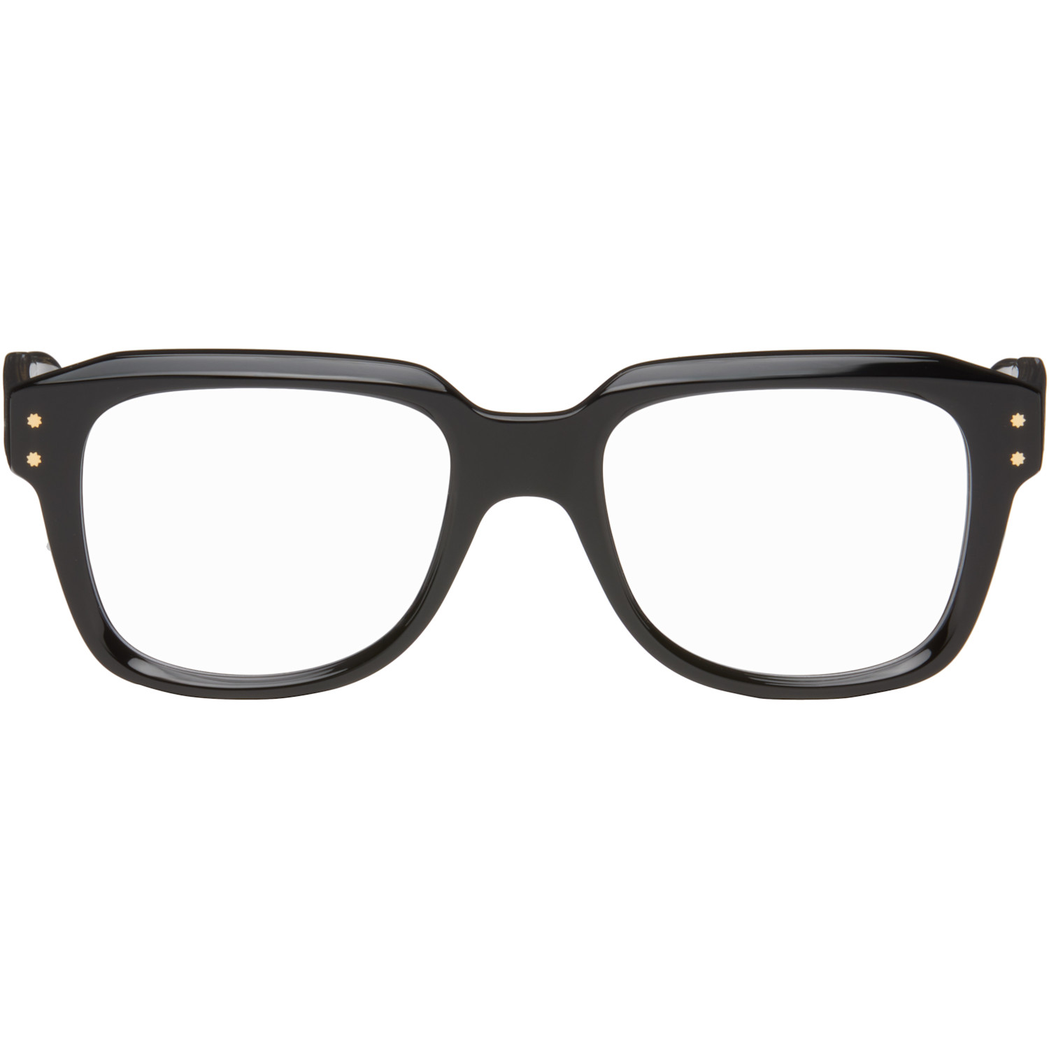 CUTLER AND GROSS 블랙 1433 스퀘어 옵티컬 안경