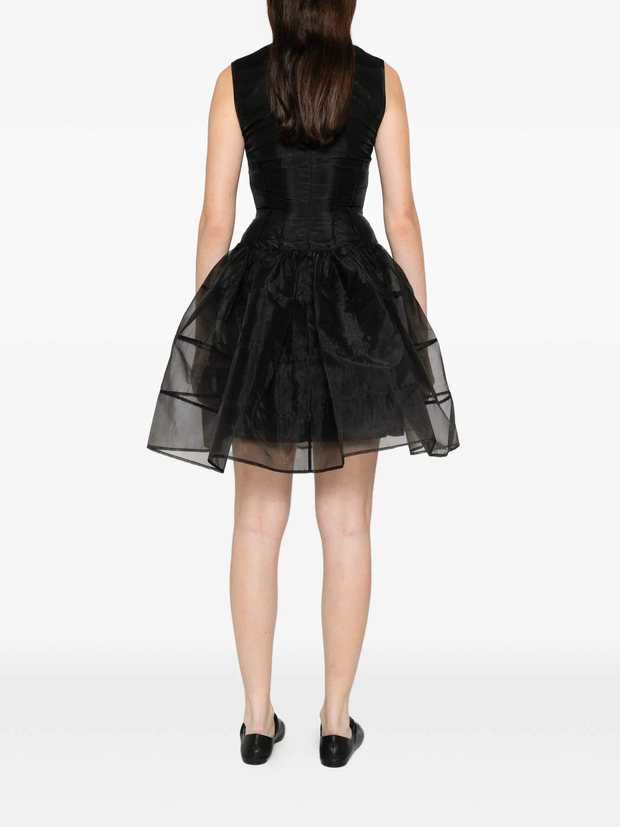 Cecilie bahnsen 크루넥 미니 드레스