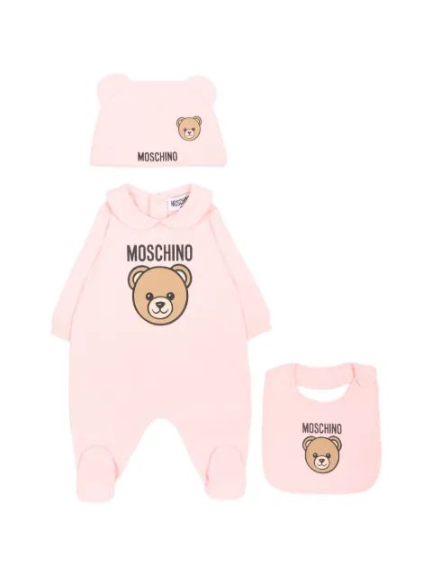 Moschino Kids 테디베어 프린트 코튼 세트